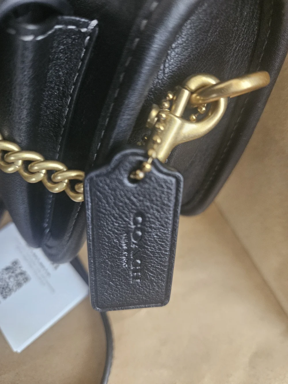NWOT Coach Twin Turnlock Waverly Bag Brass/Black CDZ20 W/ 3 Detachable Straps